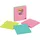 Post-it Super Sticky Miami Haftnotizen extrastark farbsortiert, 3 Blöcke