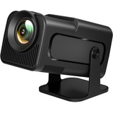 LQWELL HY320 Mirror Mini Beamer, Native 1080P, 4K Unterstützung, mit HDMI-, USB- und 3,5mm-Anschlüssen, kabelgebundene Bildschirmspiegelung, tragbarer Heim- und Outdoor-Projektor