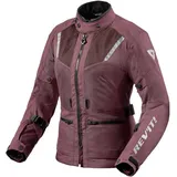 RevIt! Revit Levante 2 H2O Damen Motorrad Textiljacke wasserdicht - Dunklerot/Hellgrau - 40