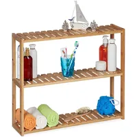 Relaxdays Wandregal 60 x 15 x 50 cm,