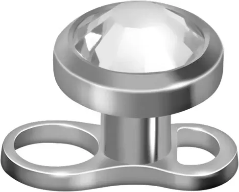Titan Mini Dermal Anchor DISC + KRISTALL