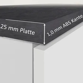 kochstation Apothekerschrank KS-Sole 30 x 60 x 85 cm Weiß