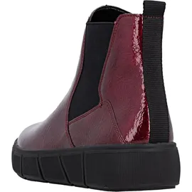 remonte Stiefelette kirschrot | schwarz 42