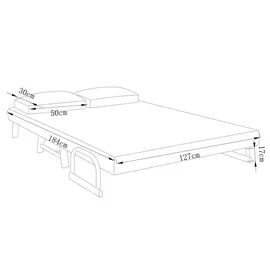 VCM Schlafsofa Kolino mit Schlaffunktion rot