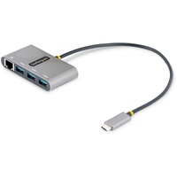 Startech StarTech.com 3-Port USB-C Hub Ethernet - 3 - Grau