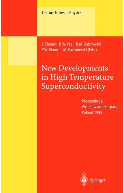 New Developments In High Temperature Superconductivity, Kartoniert (TB)