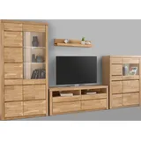 Home Affaire Wohnwand »Silkeborg«, (Set, 4 St.), teilmassives Holz braun