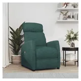 vidaXL Aufstehsessel Dunkelgrün Stoff