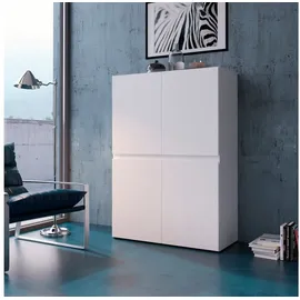 INOSIGN Highboard »Rimini« Höhe 129 cm, weiß