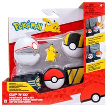 Pokémon Pikachu Clip 'N' Go Gürtel-Set mit Battle Figur und Premierball