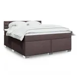 vidaXL Boxspringbett 180 x 200 cm Dunkelbraun
