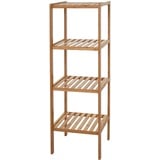 Mendler Badregal HWC-B18, Badezimmer Badschrank Standregal, Bambus - 110x34x33cm