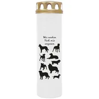 HS Candle Grabkerze GK-03999 (1-tlg), Grabkerze Brenndauer 100 Stunden mit Tier-Motiv