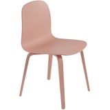 Visu Chair, wood base, tan rose