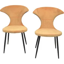 INOSIGN 4-Fußstuhl Polyester orange 2er Set