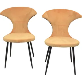 INOSIGN 4-Fußstuhl Polyester orange 2er Set