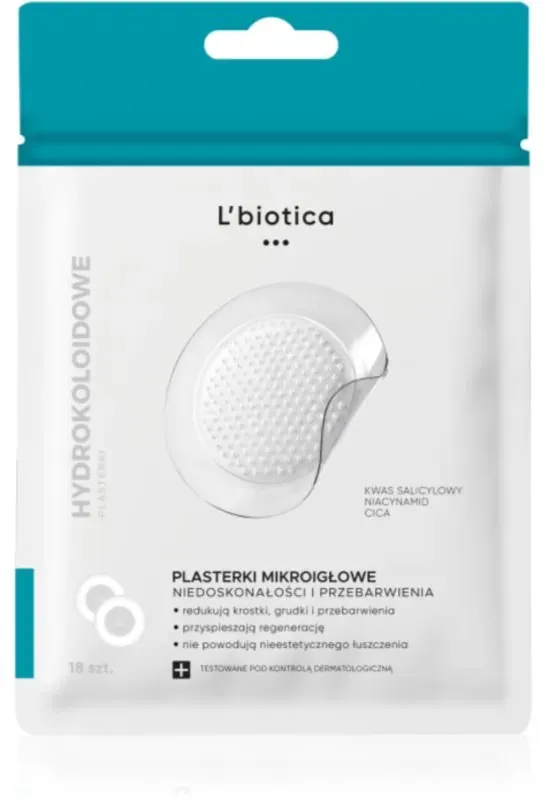 L’biotica Microneedle Patches Pflaster für problematische Haut 18 St.