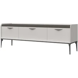 OTTO home Sofy TV-Lowboard 197 x 66 cm Grau/Weiß MDF/Metall