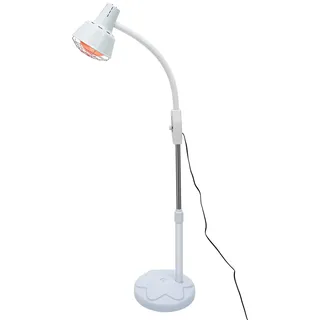 Infrarot Lampen 275W Wärmelampe Rotlichtlampe Muskelschmerzenlinderung mit Einstellbaren Temperatur und Omnidirektionale, Weiß Rotlichtlampe Wärmelampe 220V Infrarotlampe Schutzgitter Medizinprodukt