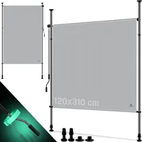 Kesser Windschutz 120 x 10 cm grau Polyester