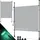 Kesser Windschutz 120 x 10 cm grau Polyester