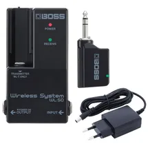 Boss WL-50 Wireless Funksystem mit Patchkabel (Bass, Gitarre), Effektpedal, Schwarz