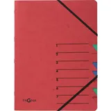 Pagna Ordnungsmappe Easy 24061-01 DIN A4 7Fächer Pressspann rot