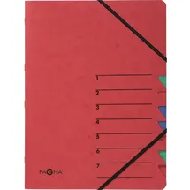 Pagna Ordnungsmappe Easy 24061-01 DIN A4 7Fächer Pressspann rot