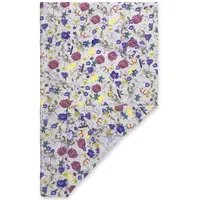 hauck Baby Spannbettlaken 60x120 cm für Reisebettmatratzen, Baby Matratzenbezug Baumwolle Musselin, 60° C Maschinenwäsche, Babybettlaken mit Gummizug (Beige Floral)