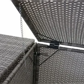 Mendler Mülltonnenbox HWC-E25 130 x 110 cm grau