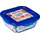Pyrex Quadratische Vorratsdose blau transparent 21 x 21 x 8 cm 1,9 l