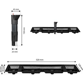 Prosperplast Boardee Fencycase 58 x 18 x 16,2 cm Weiß