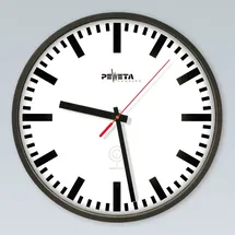 Peweta Bahnhofsuhr 30,00 cm 51.130.322 weiß