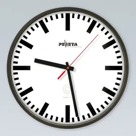 Peweta Bahnhofsuhr 30,00 cm 51.130.322 weiß