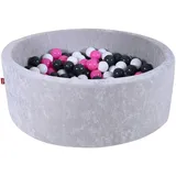 Knorrtoys Bällebad soft grey inkl 300 Bälle creme/grey/rose