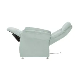 Polstermöbel Oelsa TV-Sessel Madrid Flachgewebe 80 x 110 x 0 cm Blau elektrisch
