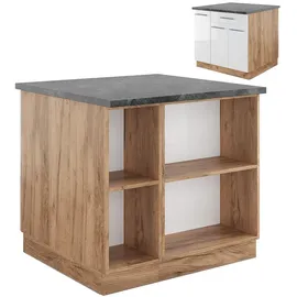 Vicco Kochinsel Fame-Line 90 x 82 x 60 cm Weiß