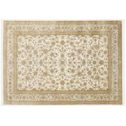 Teppich  Aleyna , beige , Viskose , Maße (cm): B: 140 H: 0,6