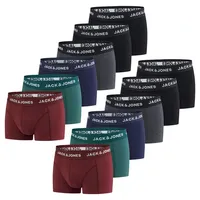 JACK & JONES Boxershorts Herren 12er Pack JACJEANS TRUNKS Blau 2 XXL