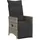 vidaXL Gartensessel 59 x 59 x 92 cm grau