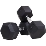 MIWEBA Hexagon Kurzhantel Set 10 kg Gusseisen