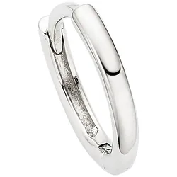 Single-Creole HECHTER PARIS "Schmuck Geschenk Edelstahl Ohrring", silber (edelstahlfarben), Ohrringe, Herren, Edelstahl