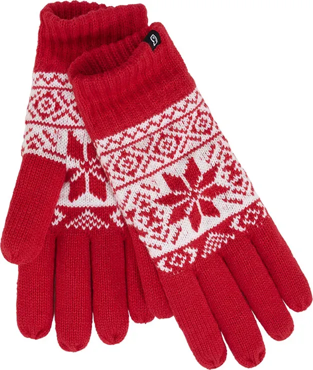 Brandit Snow, gants - Rouge/Blanc - L