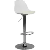 AMSTYLE Barhocker KORSIKA 40 x 104 x 40 cm Weiß