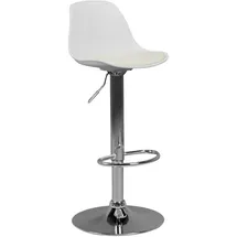 AMSTYLE Barhocker KORSIKA 40 x 104 x 40 cm Weiß