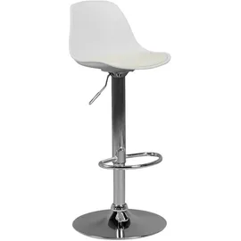 AMSTYLE Barhocker KORSIKA 40 x 104 x 40 cm Weiß