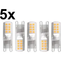 Blulaxa LED-Stiftsockellampe G9 2,6W warmweiß 5 St.