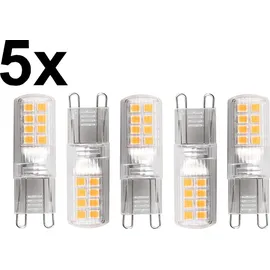 Blulaxa LED-Stiftsockellampe G9 2,6W warmweiß 5 St.
