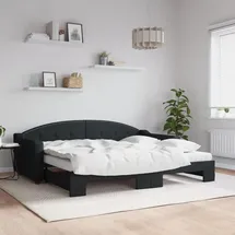 vidaXL Tagesbett 90 x 200 cm Schwarz