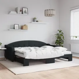vidaXL Tagesbett 90 x 200 cm Schwarz